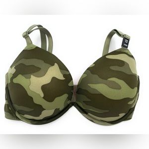 PINK Victorias Secret Nwt Wear Everywhere Super  Push Up Camo Bra 32B